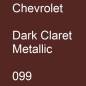 Preview: Chevrolet, Dark Claret Metallic, 099.